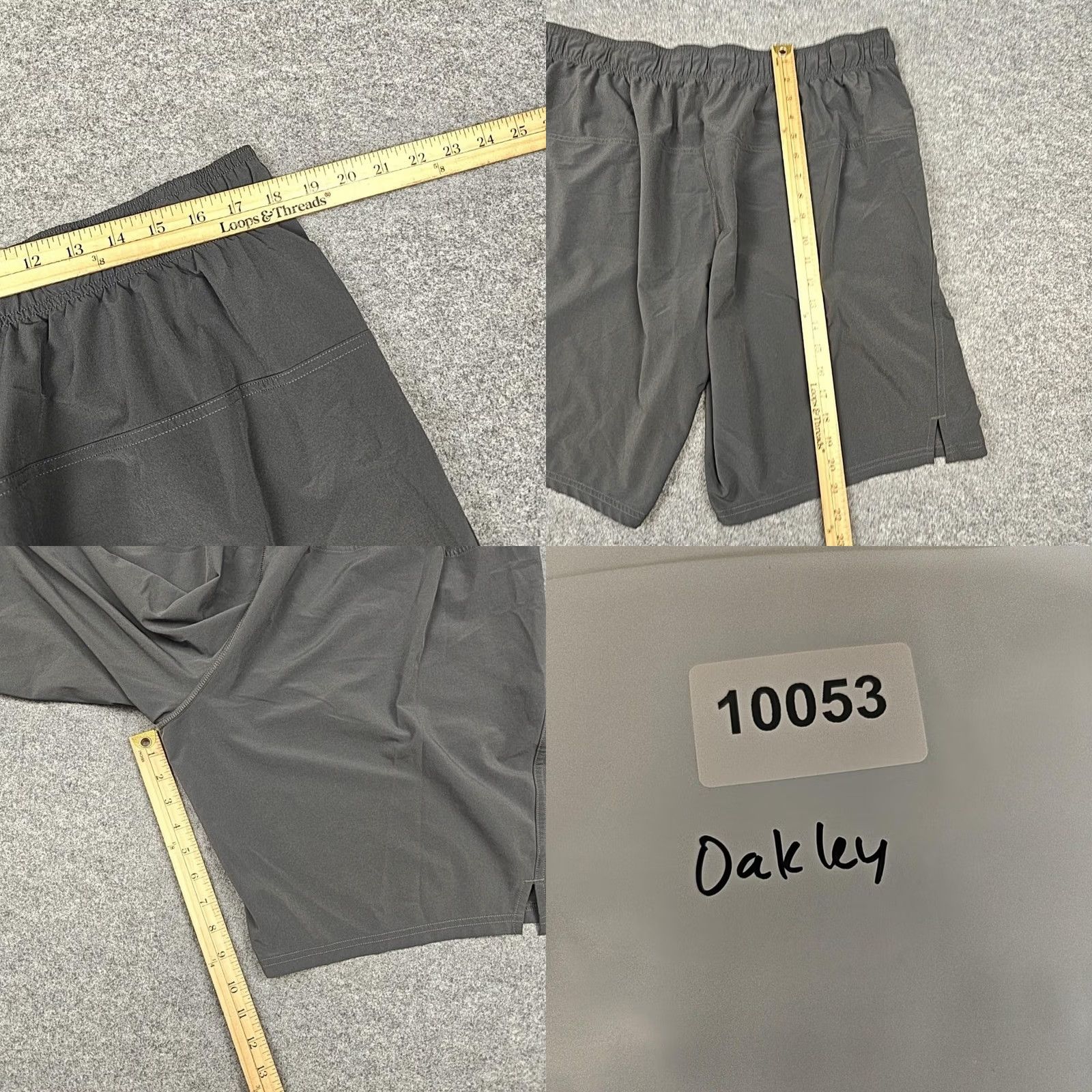 Oakley Oakley Shorts Mens 36 Gray Microfiber Stretch Drawstring Pockets Athletic Gym Size US 36 / EU 52 - 8 Thumbnail