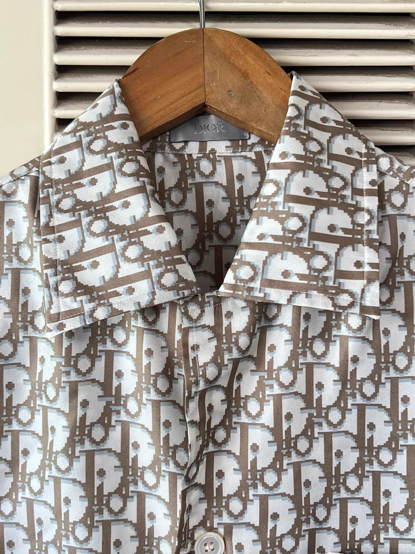 Dior Dior 38 Short-Sleeve Shirt Logo Striped Collar/Cuffs LN Size US S / EU 44-46 / 1 - 3 Thumbnail