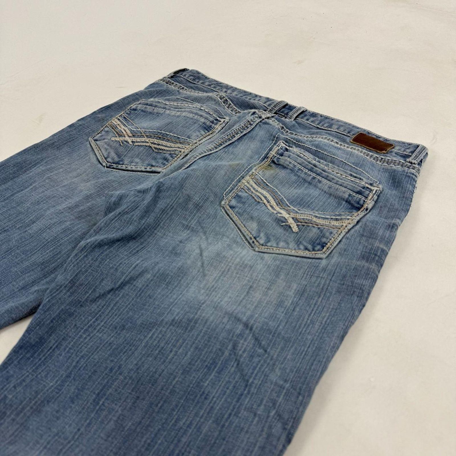 BKE × Japanese Brand × Vintage Vintage y2k rare cyber grunge baggy wide leg archive jeans Size US 36 / EU 52 - 2 Thumbnail