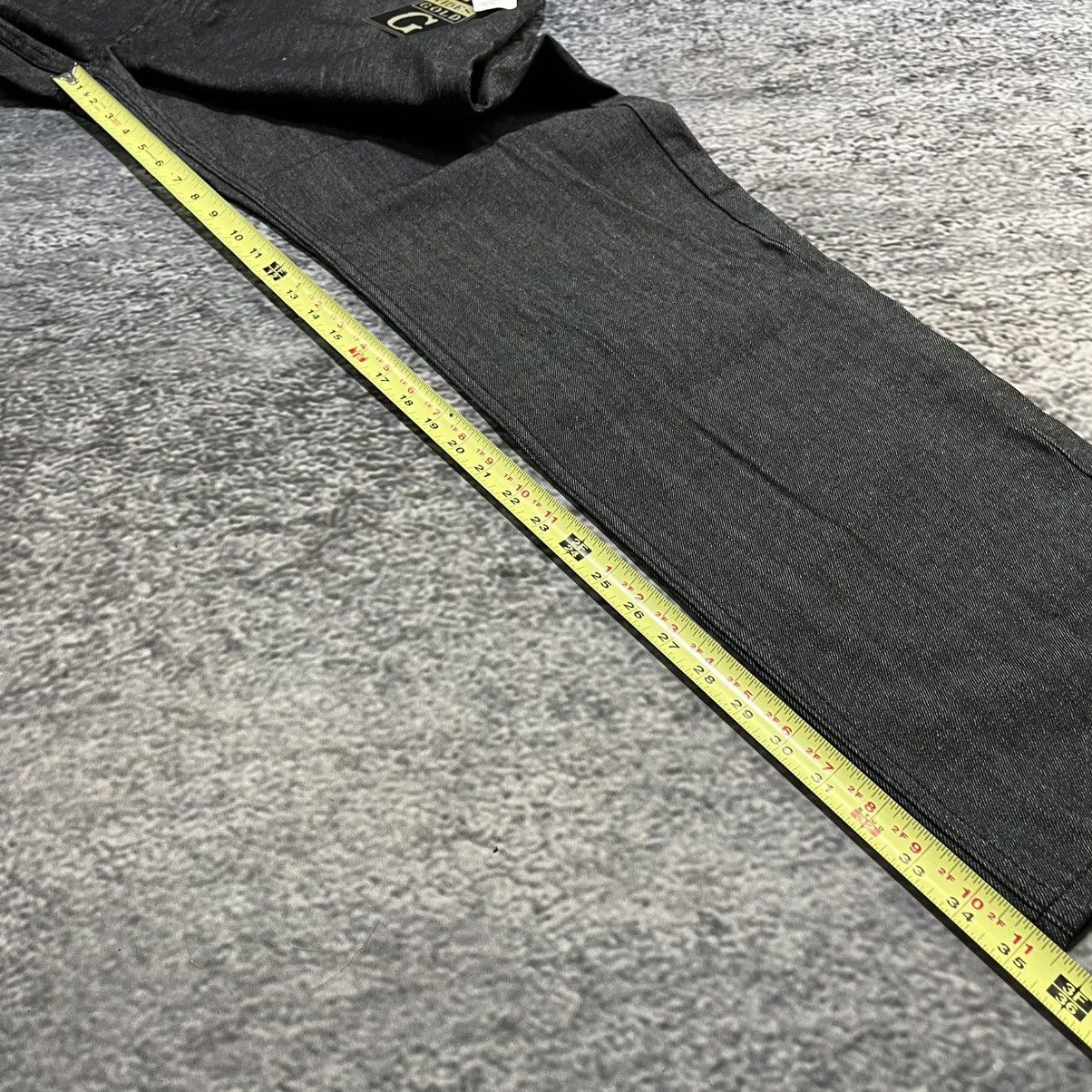 Vintage Vintage Y2K Vibes Gold Embroidered Grunge Skater Baggy Jeans Size US 42 / EU 58 - 14 Thumbnail