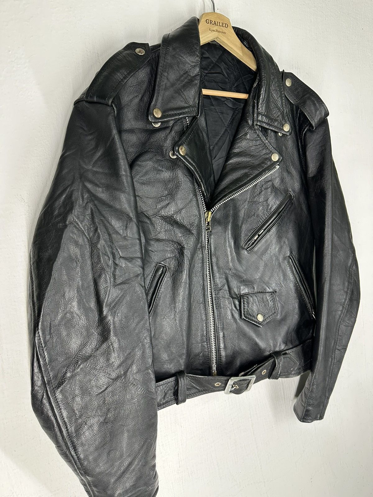 Harley Davidson 80’s Vtg Leather Jacket Harley Davidson Double Riders Jacket Size US M / EU 48-50 / 2 - 3 Thumbnail