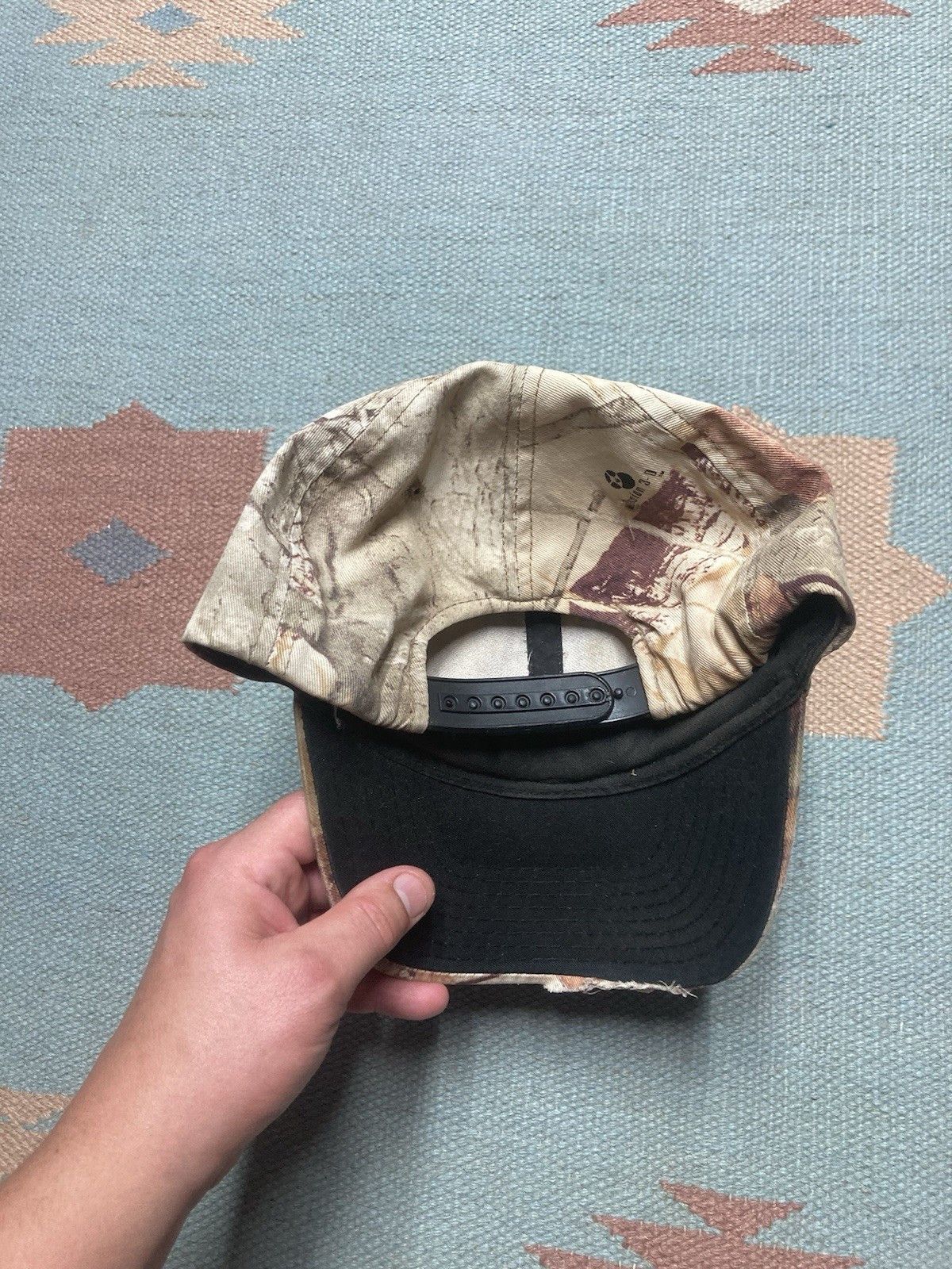 Vintage Vtg SnapBack hat camo fusion 3D camouflage distress hunting Size ONE SIZE - 5 Thumbnail