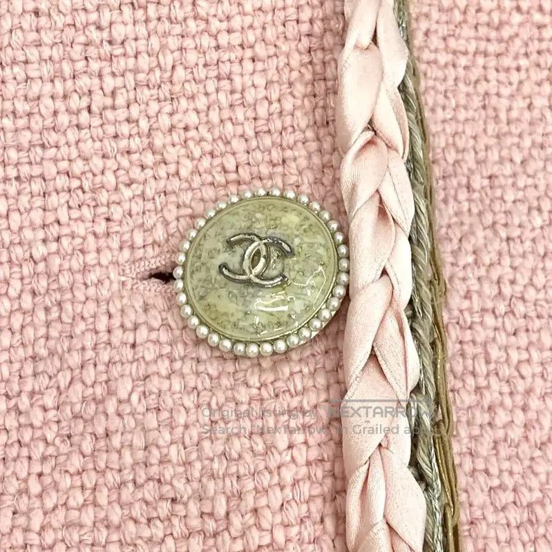 Chanel Chanel Pink Cotton Women's Jacket . Size XXS / US 00 / IT 34 - 7 Thumbnail