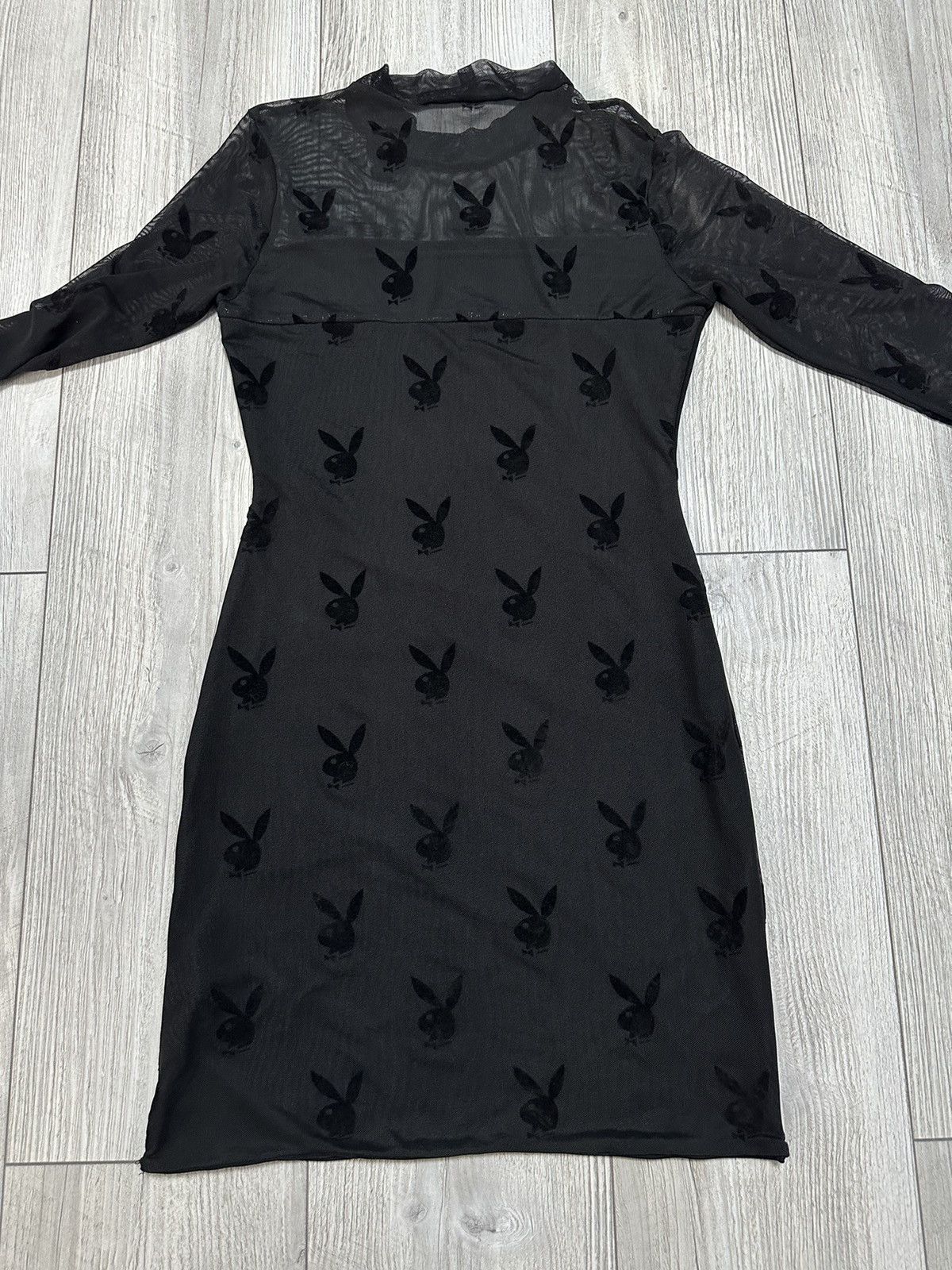 Missguided Misguided Playboy sheer bunny long sleeve dress Size XL / US 12-14 / IT 48-50 - 11 Thumbnail