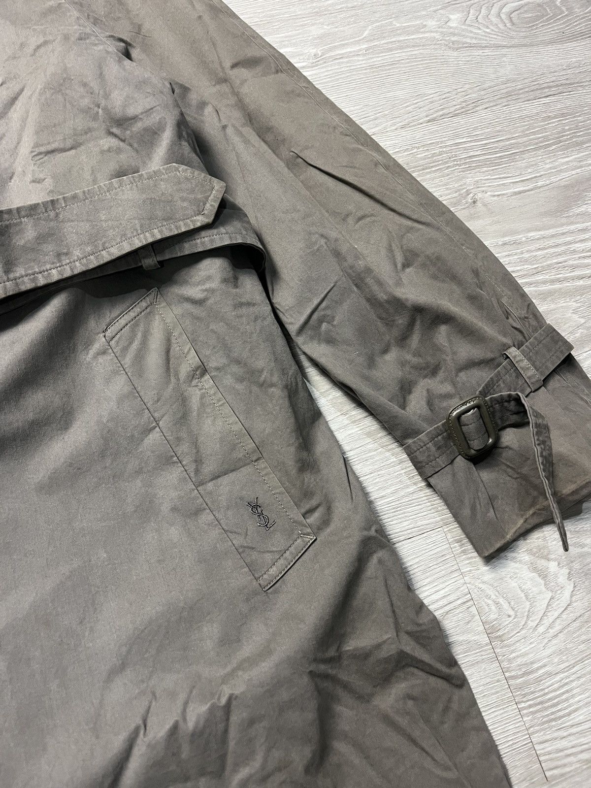 Vintage × Yves Saint Laurent Vintage YSL Diffusion Hommes Long Coat Size US L / EU 52-54 / 3 - 6 Thumbnail