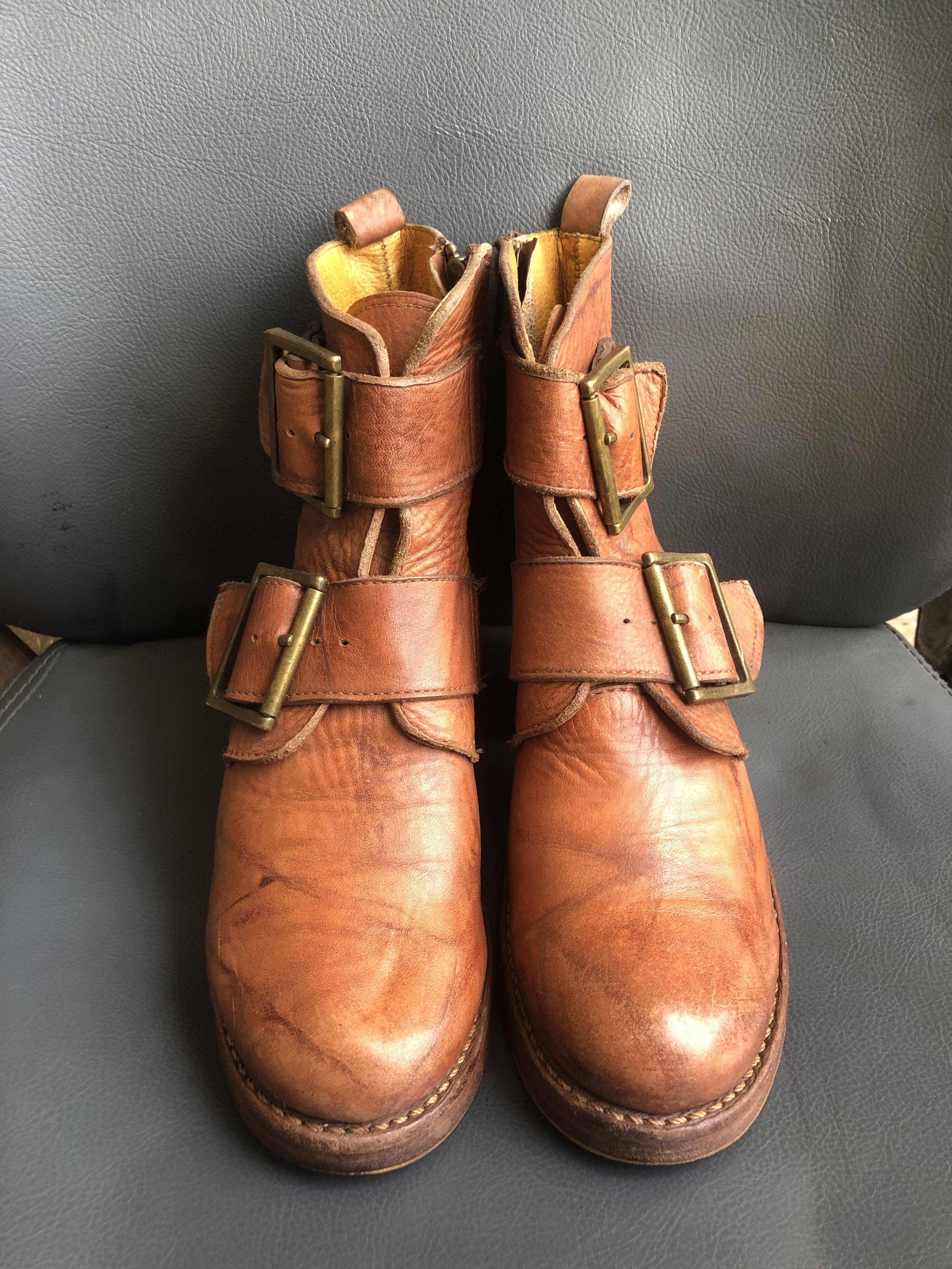 Frye Frye Brown Leather Women’s Boots Size 7 US Made in USA Size US 7 / IT 37 - 4 Thumbnail