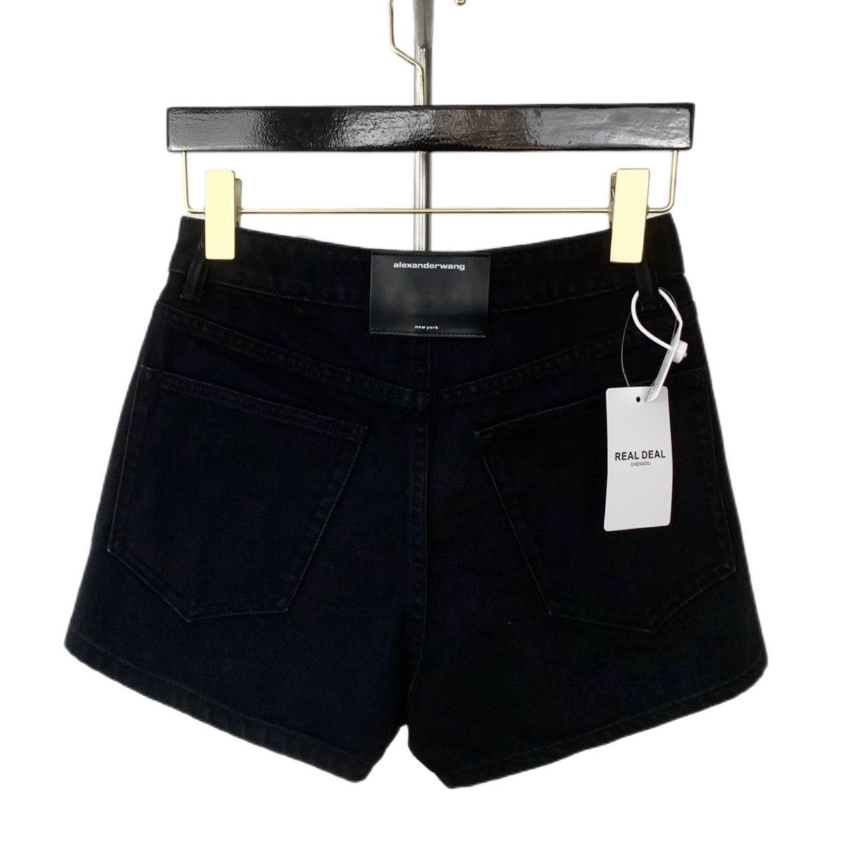 Alexander Wang Alexander Wang Black Cotton Casual Shorts K26WX Size 26" / US 2 / IT 38 - 2 Thumbnail