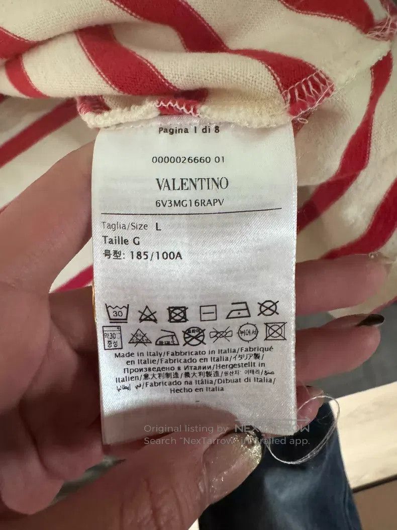 Valentino Valentino Striped long-sleeved T-shirt Size L / US 10 / IT 46 - 2 Thumbnail