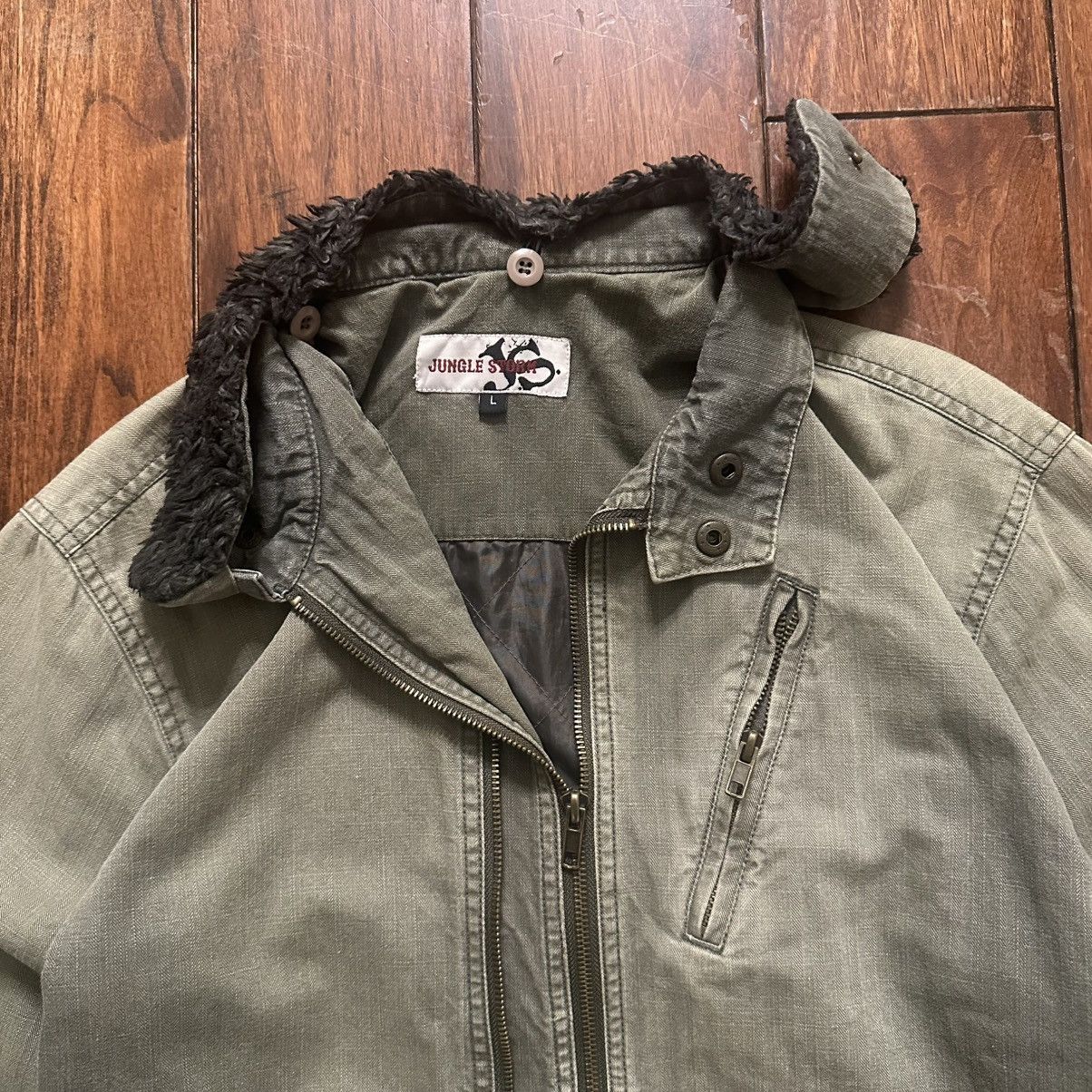 Japanese Brand × Vintage vintage jungle storm green fur lined hood jacket Size US S / EU 44-46 / 1 - 5 Thumbnail