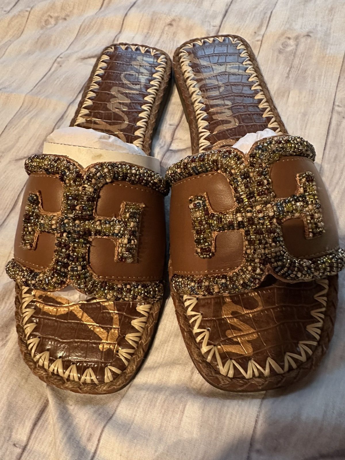 Sam Edelman Sam Edelman Fitz brwn beaded Lea 19802M1201 Size US 10 / IT 40 - 2 Thumbnail