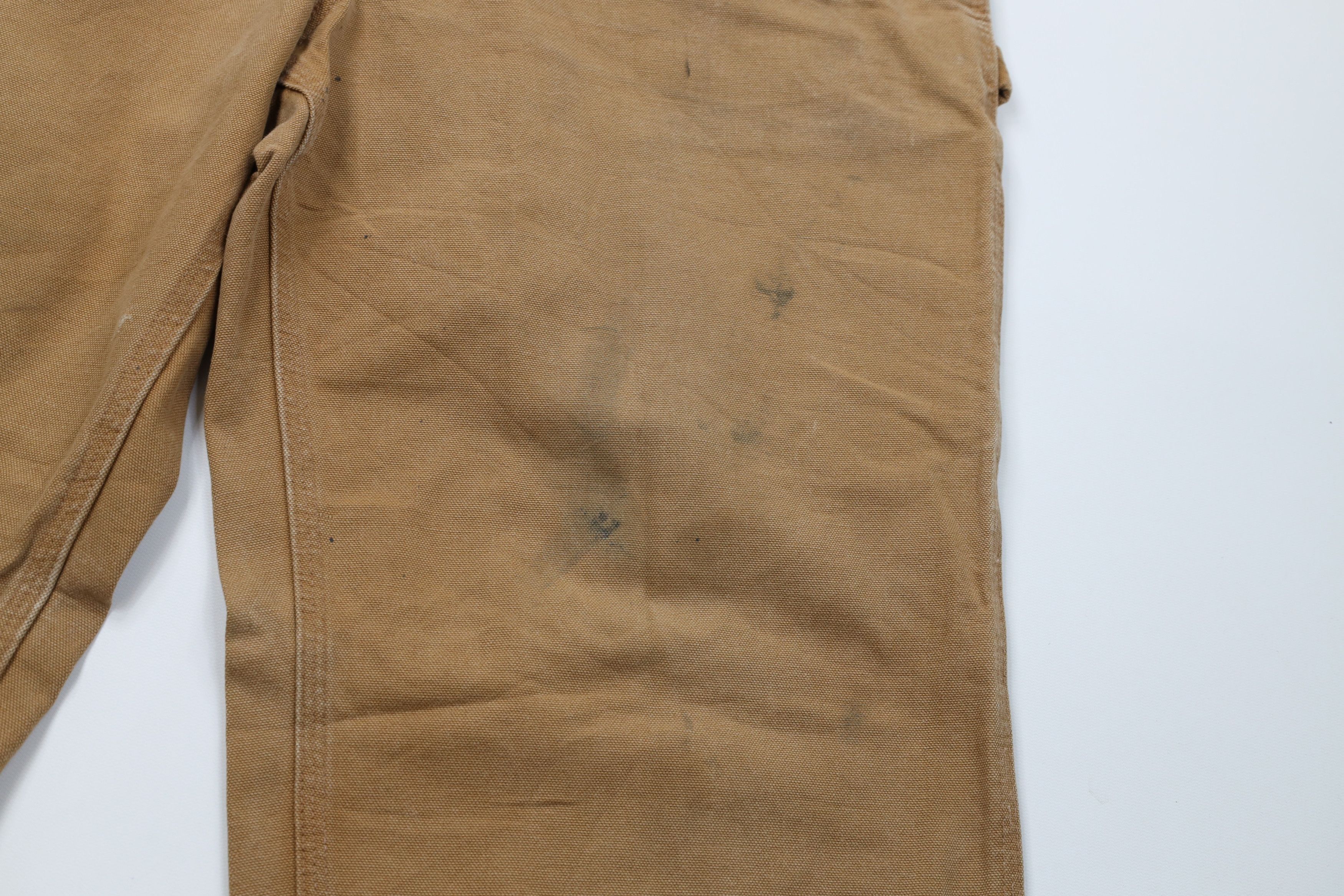 Carhartt Vintage Y2K Carhartt Wide Leg Dungaree Pants Duck Brown Size US 38 / EU 54 - 6 Thumbnail