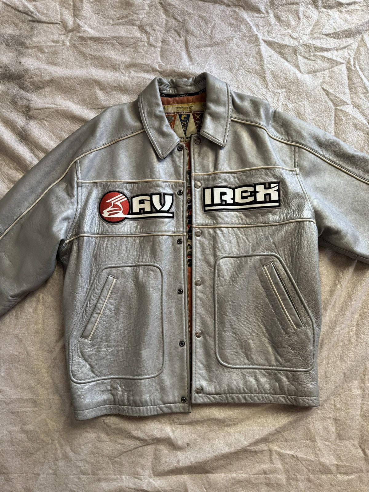 Avirex Avirex leather varsity jacket Size US XL / EU 56 / 4 - 1 Thumbnail