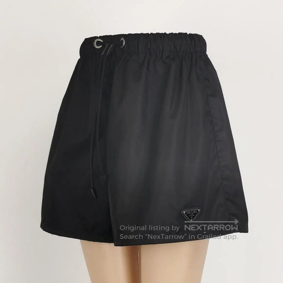 Prada Prada Solid Color Triangle Logo Shorts . Size 39" - 2 Thumbnail