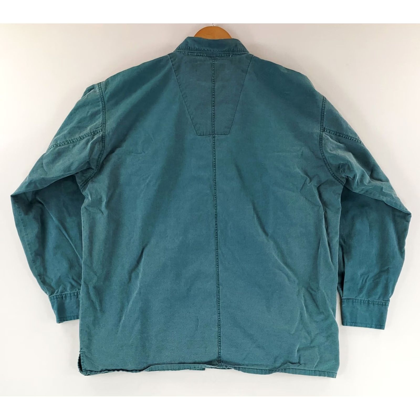 Levi's VINTAGE Levi's Shirt Denim Green 90s Button-Up Long Sleeve XL Mens Size US XL / EU 56 / 4 - 5 Thumbnail