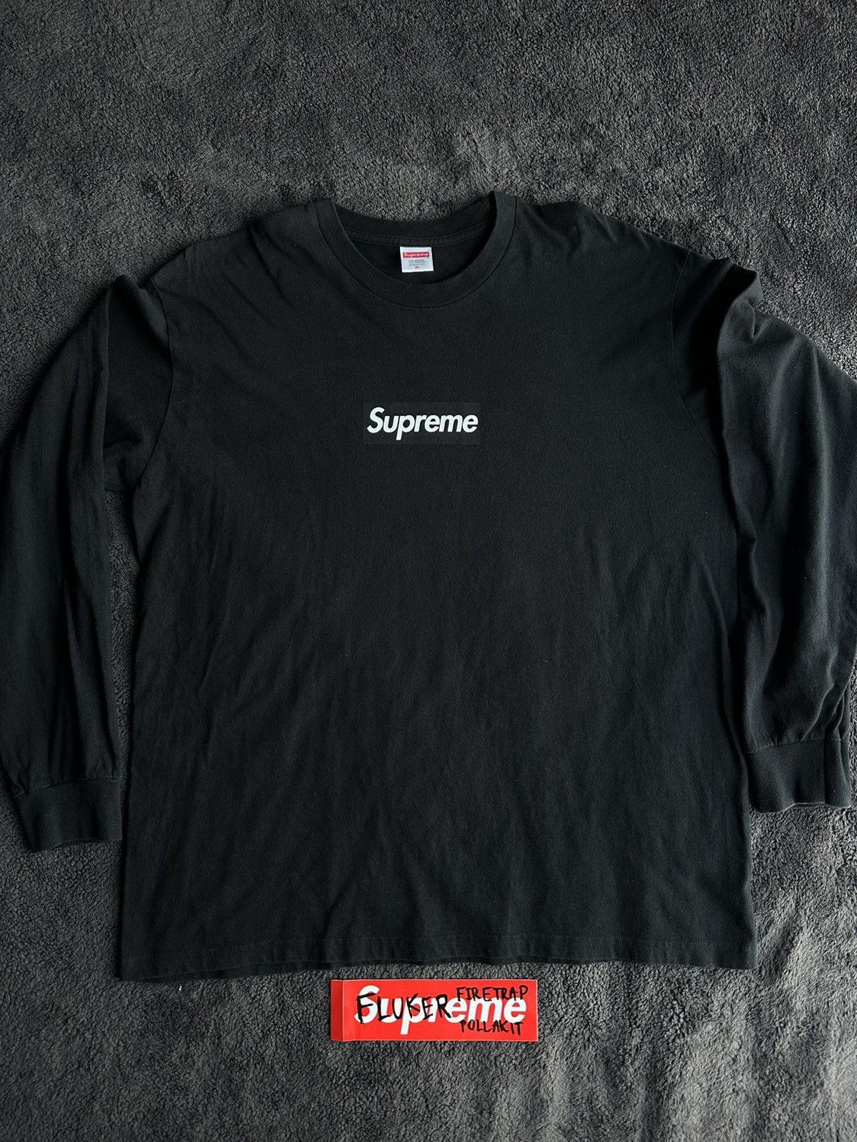 Supreme Supreme Box Logo L/S Tee Black XL Size US XL / EU 56 / 4 - 2 Thumbnail