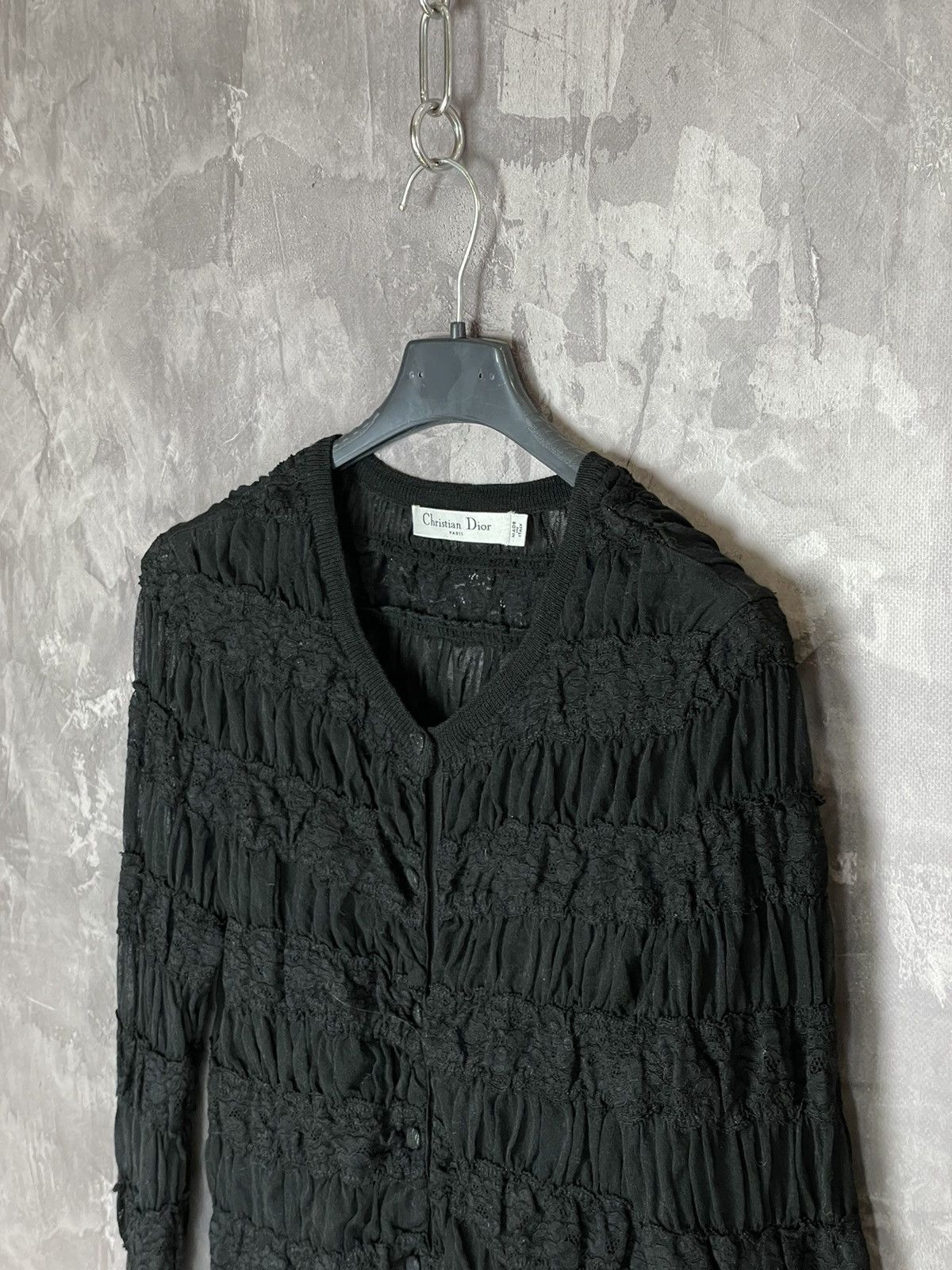 Christian Dior Monsieur Avant Garde Archival Christian Dior Luxury Mesh Long Sleeve Size M / US 6-8 / IT 42-44 - 7 Thumbnail