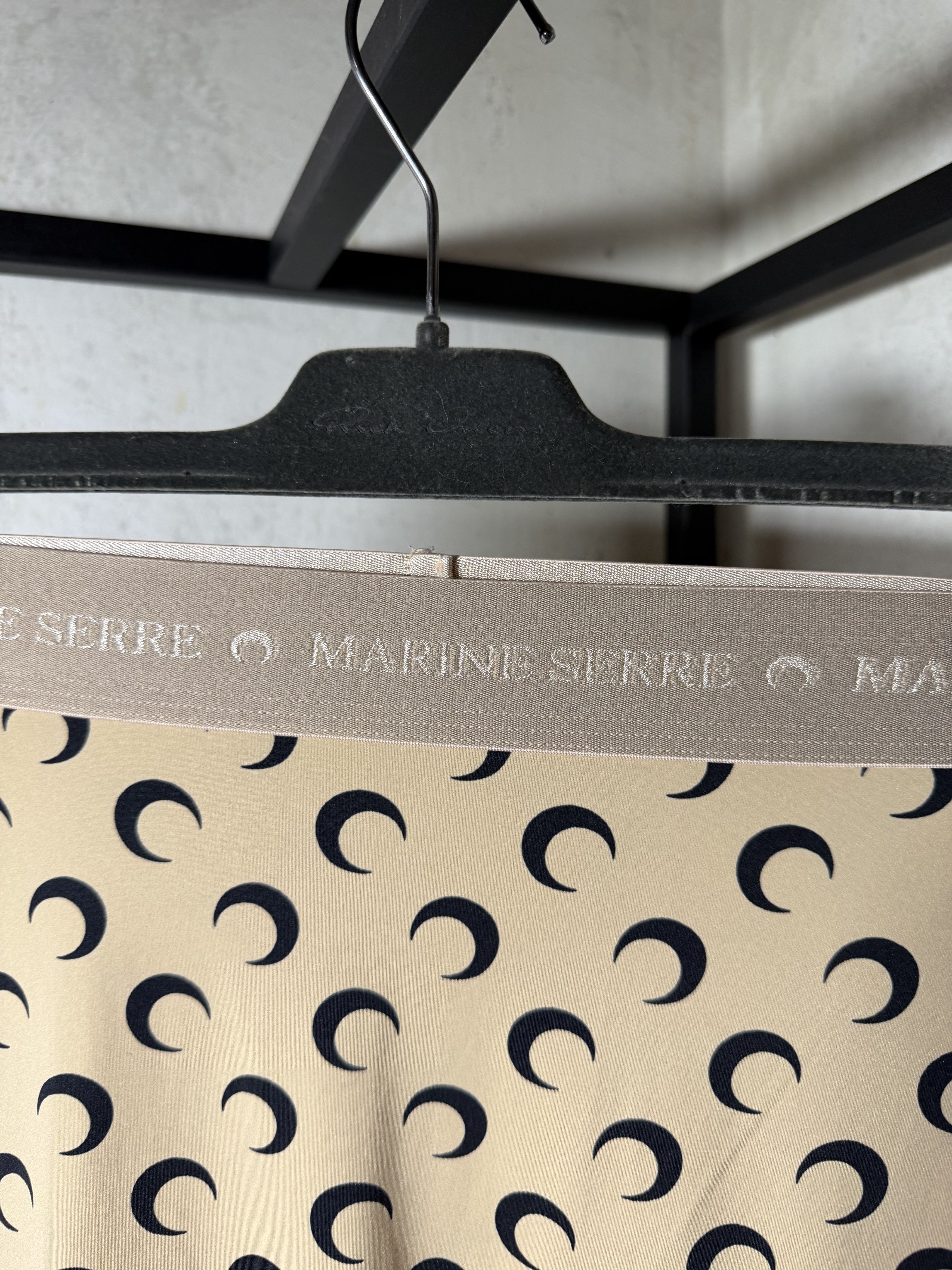 Marine Serre Marine Serre Beige Recycled Moon Jersey Stirrup Leggings Size 25" / US 0 / IT 36 - 4 Thumbnail