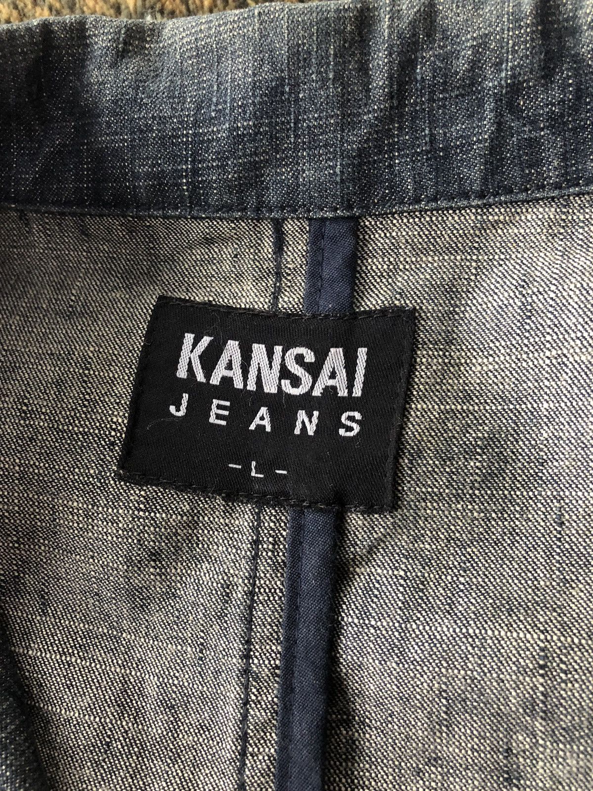 Kansai Yamamoto Vintage Kansai Jeans Denim Jacket Size US L / EU 52-54 / 3 - 9 Thumbnail