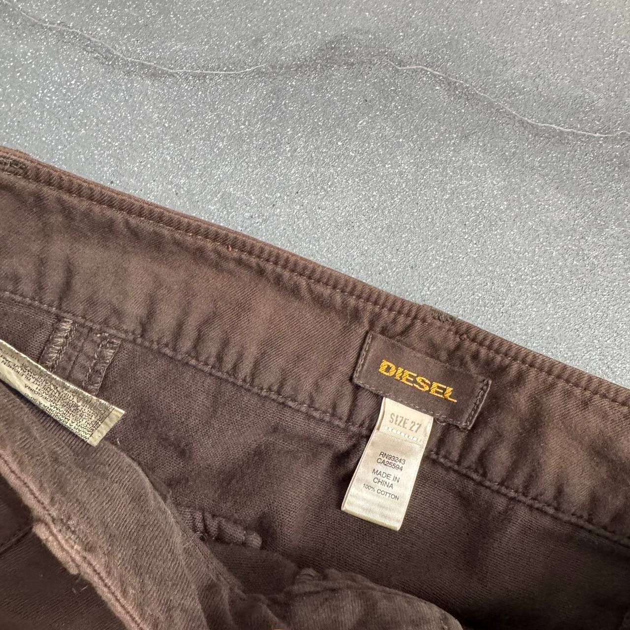 Diesel × Vintage Diesel Vintage Y2K Brown Mini Skirt Size 27" / US 4 / IT 40 - 8 Thumbnail