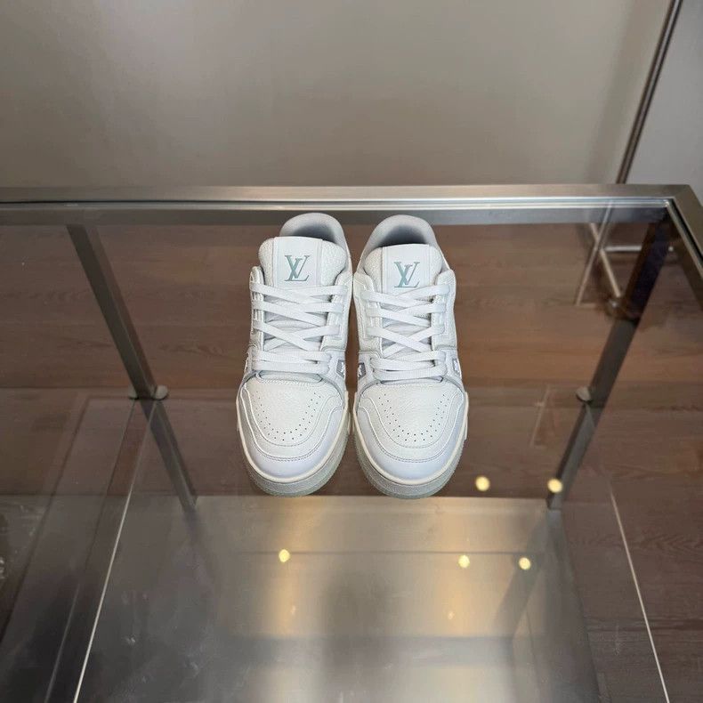 Louis Vuitton LV Louis Vuitton Trainer White Cement Sneakers-2506 Size US 6 / IT 36 - 3 Thumbnail