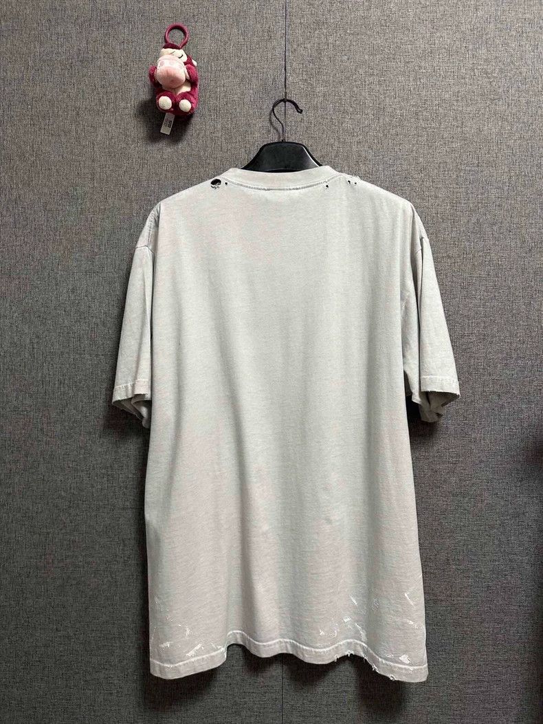Balenciaga Balenciaga Rainbow Cracked Print Short Sleeve T-Shirt Size Size US M / EU 48-50 / 2 - 2 Thumbnail