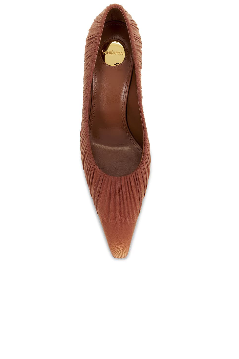 Saint Laurent Paris o1tr1nto0326 805750 Emmanuelle Pumps Heels in Draped Jersey Size US 7 / IT 37 - 4 Thumbnail