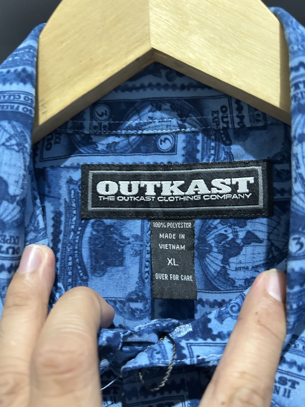 Outkast Outkast vintage blue expedition RAP short sleeve Size US XXL / EU 58 / 5 - 5 Thumbnail