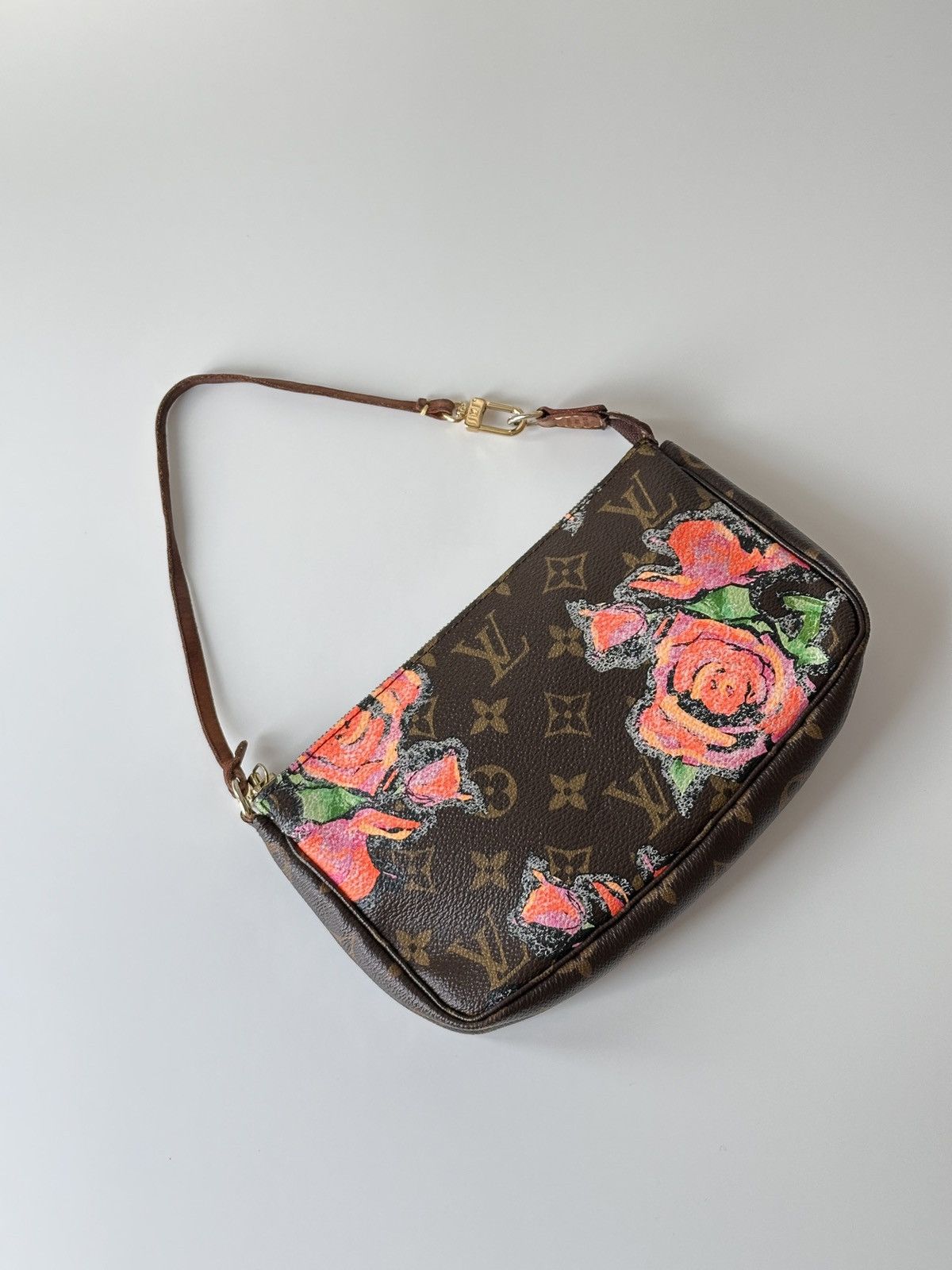 Louis Vuitton LOUIS VUITTON Pochette Bag Accessories Stephen Sprouse Roses Size ONE SIZE - 3 Thumbnail