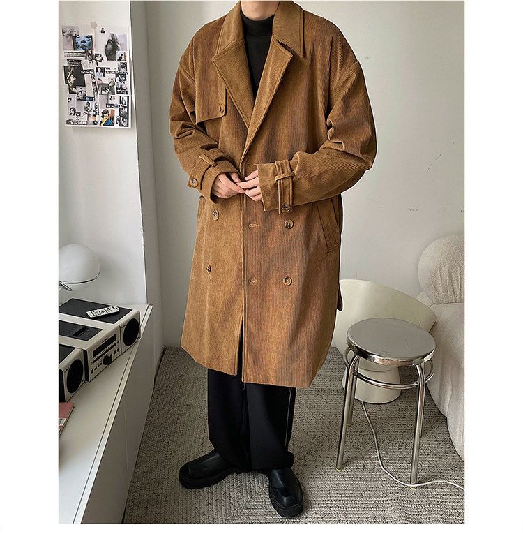 Vintage Corduroy Double breasted Jacket Size US L / EU 52-54 / 3 - 3 Thumbnail