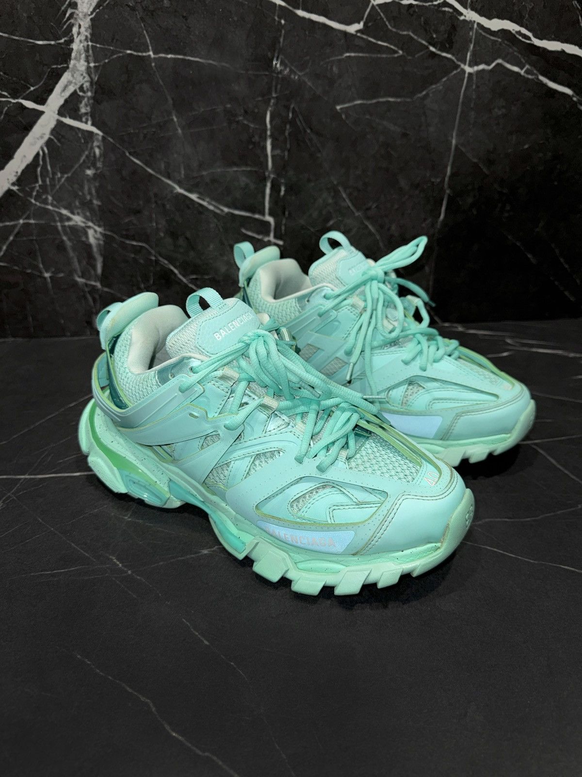 Balenciaga Balenciaga Track Recycled Mint Sneakers Size US 7 / EU 40 - 3 Thumbnail