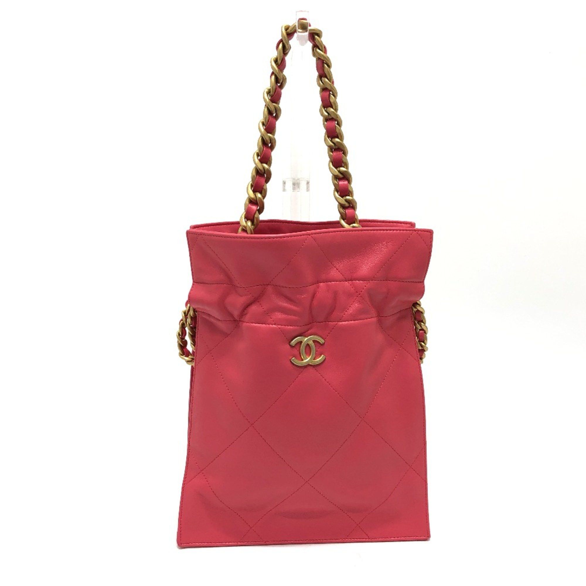 Chanel Chanel Chain Hand Bag pink GoldHardware Size ONE SIZE - 1 Thumbnail