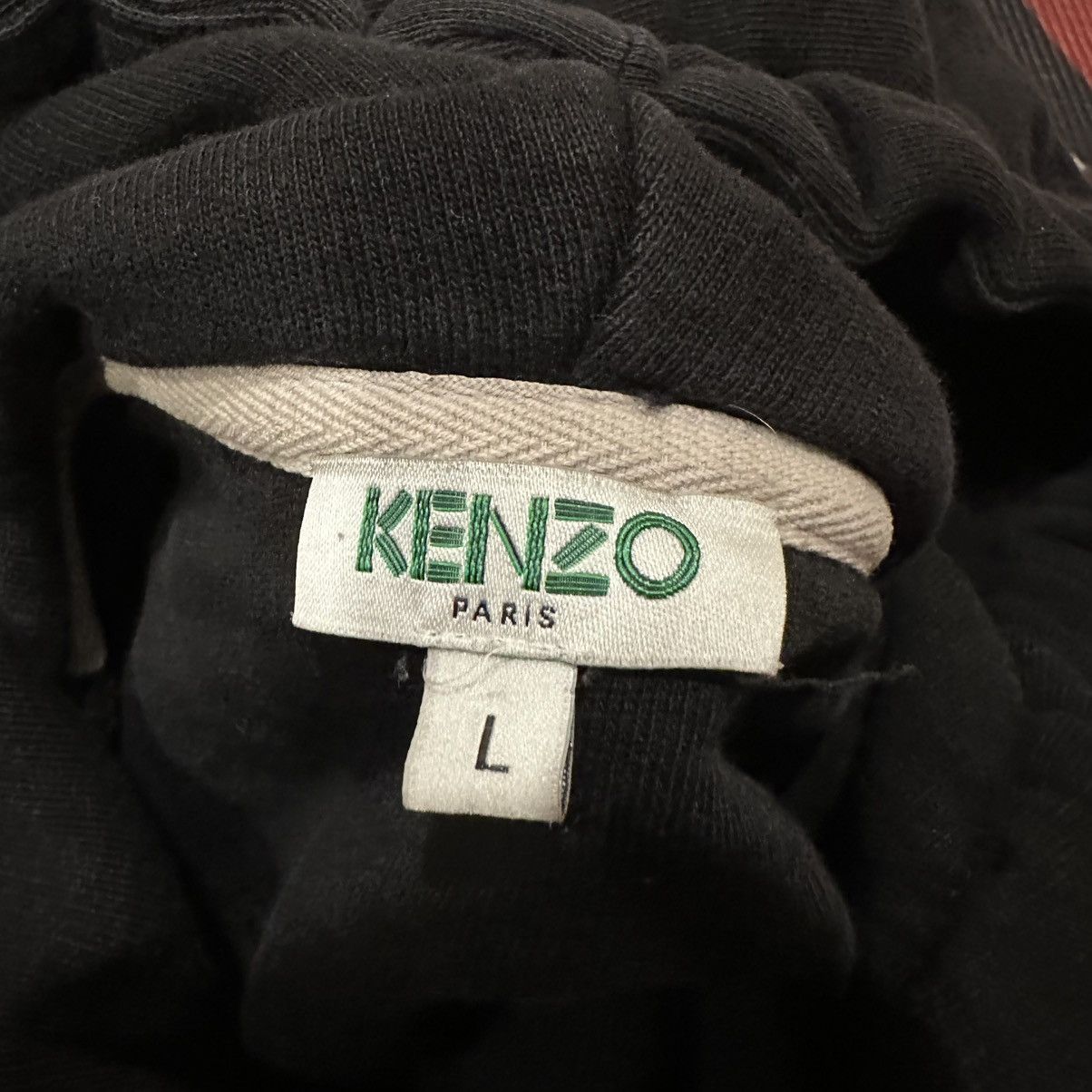 Kenzo Kenzo Paris Black Eyeball Embroidered Hoodie Size L / US 10 / IT 46 - 4 Thumbnail