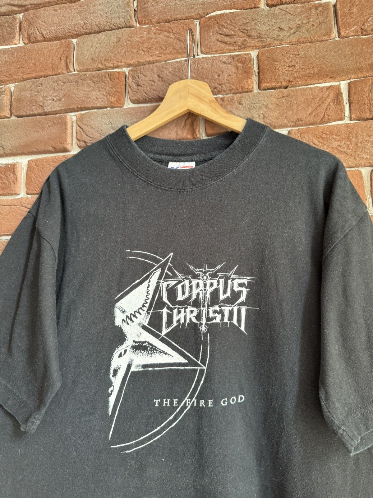 Band Tees Rare Vintage Corpus Christii Fire of God Black Metal Tshirt Size US XL / EU 56 / 4 - 4 Thumbnail