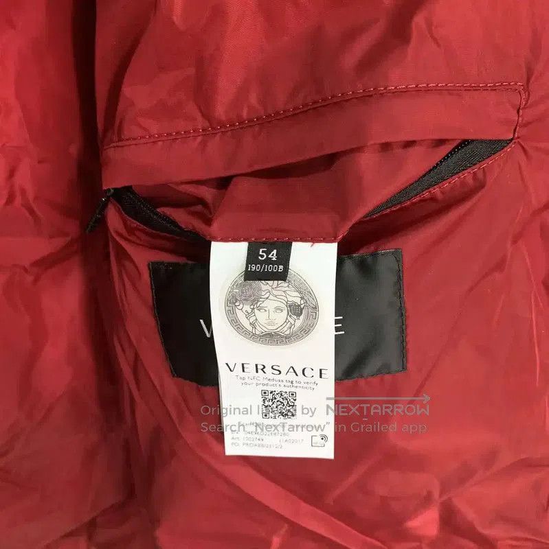 Versace Versace Red Puffer Jacket for Men . Size US XXL / EU 58 / 5 - 5 Thumbnail