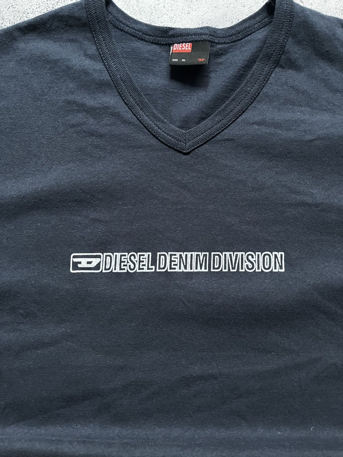 Diesel × Vintage Vintage Diesel Denim Division Center Logo T-shirt Y2K Tee Size US XL / EU 56 / 4 - 2 Thumbnail