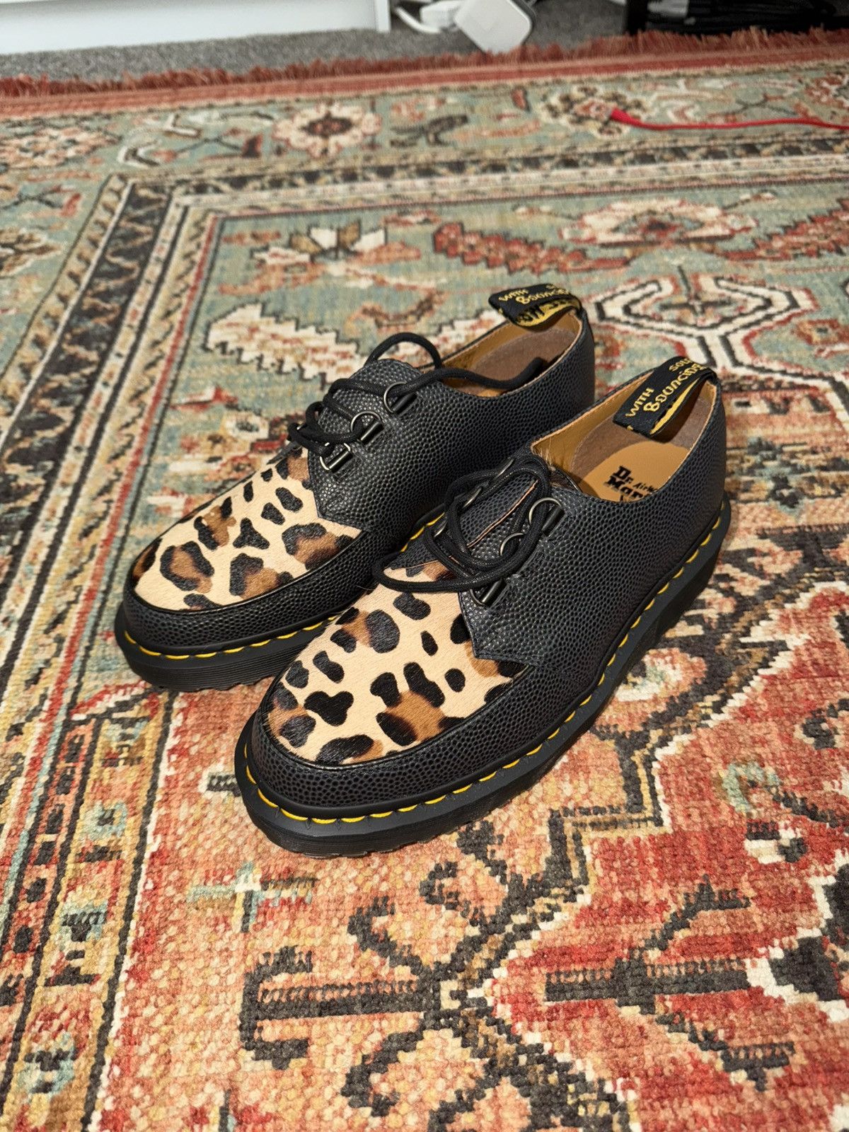 Dr. Martens × Stussy Stussy x Doc leopard print Bailey Derby Shoe Size US 8 / EU 41 - 4 Thumbnail