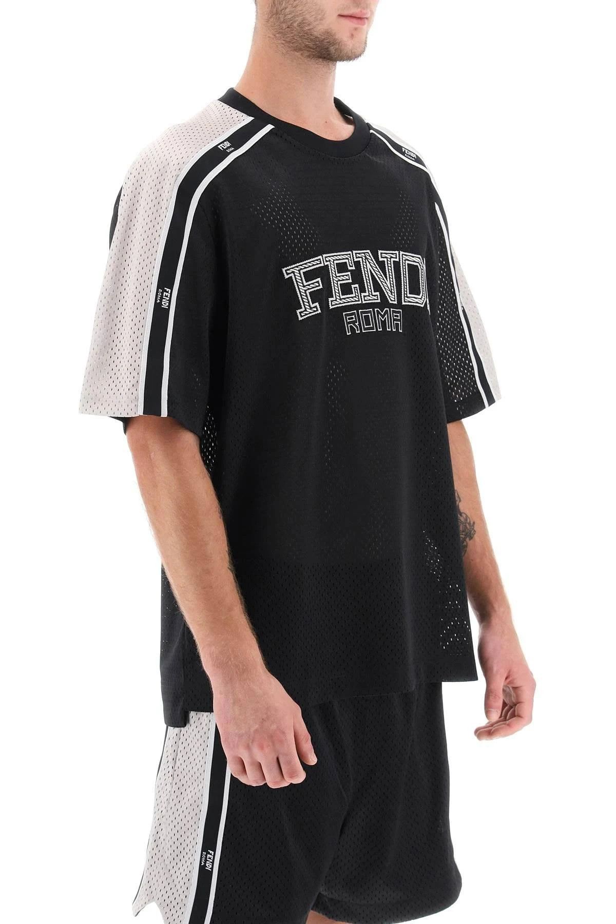 Fendi o1w1db10724 T-Shirt in Black/Silver Size US L / EU 52-54 / 3 - 4 Thumbnail