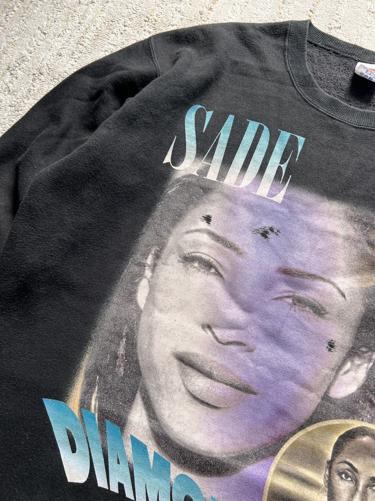 Band Tees × Vintage Vtg Sade Diamond Life Black Sweater Size US L / EU 52-54 / 3 - 5 Thumbnail