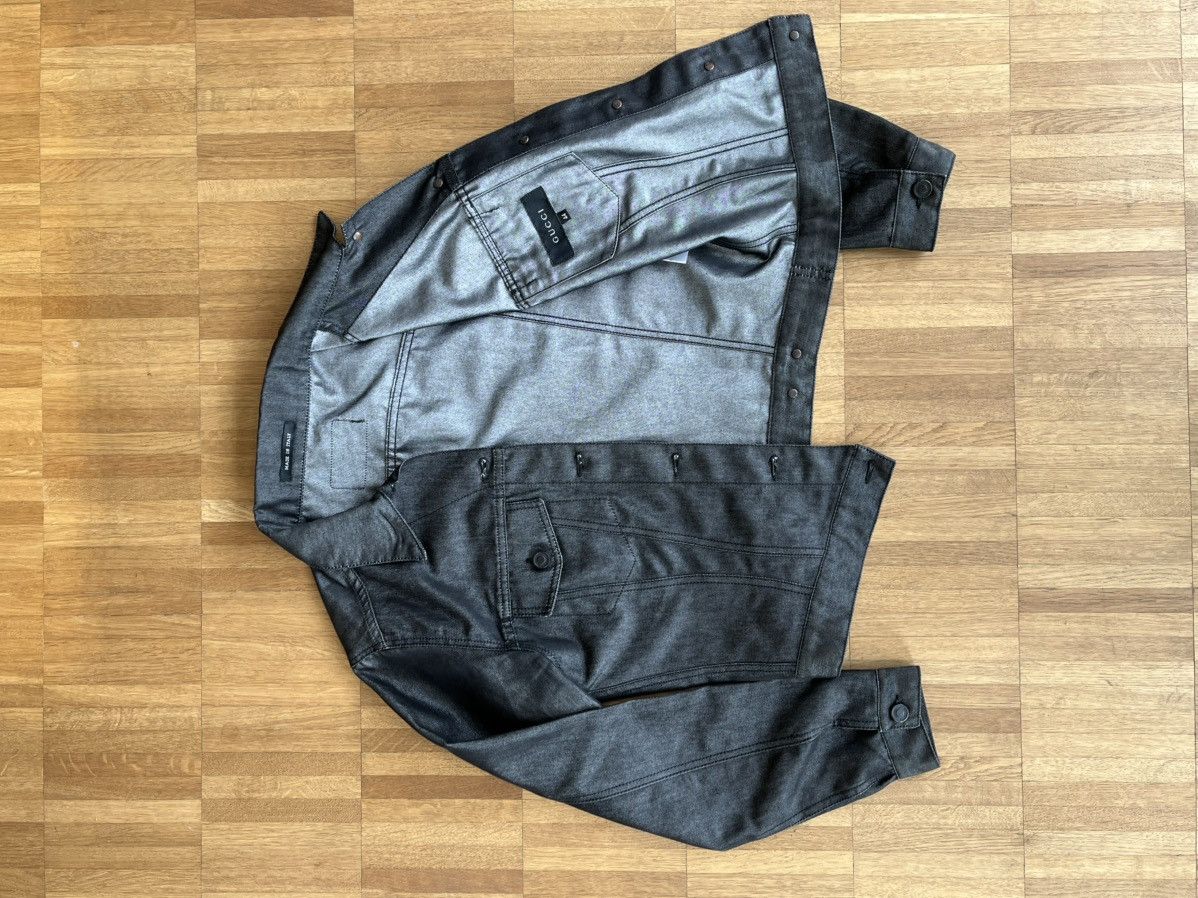 Gucci Gucci by Tom Ford shiny coated denim jacket Size S / US 4 / IT 40 - 6 Thumbnail