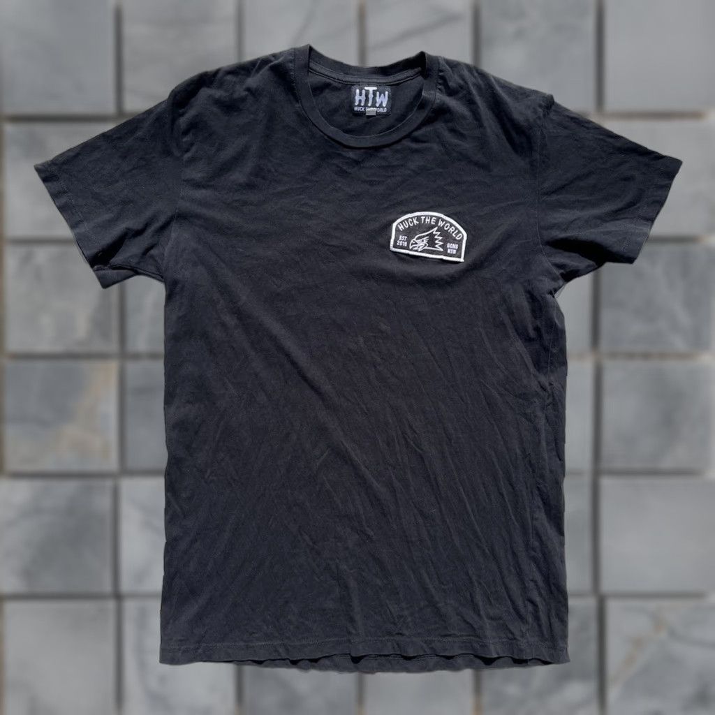 Vintage Huck The World T-Shirt Men’s Black L HTW Logo Classic Skateboard Surf Beach Shirt Size US L / EU 52-54 / 3 - 1 Thumbnail