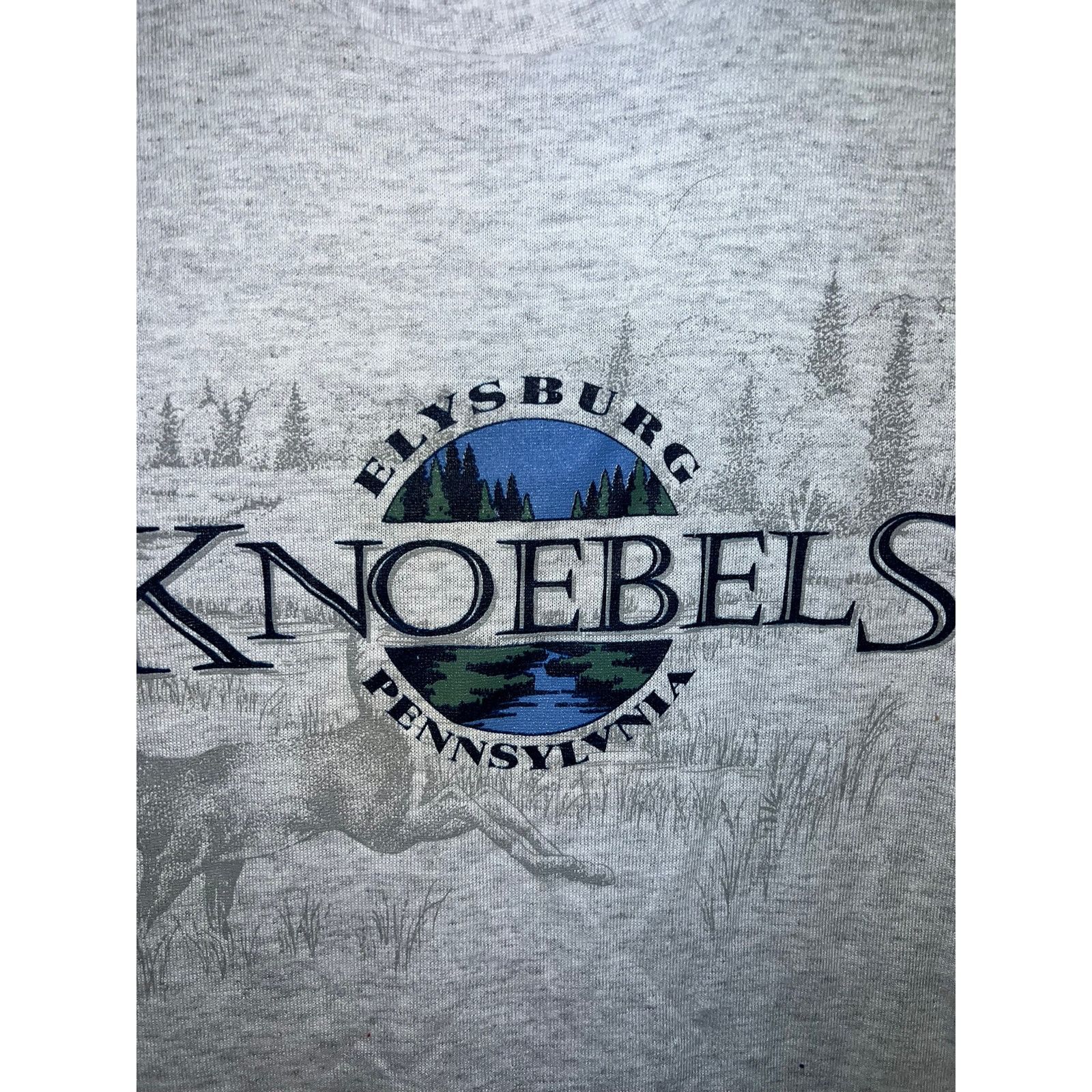 Jerzees Vintage Elysburg Shirt Knoebels Pennsylvania Deer Animal Tee Size US L / EU 52-54 / 3 - 3 Thumbnail
