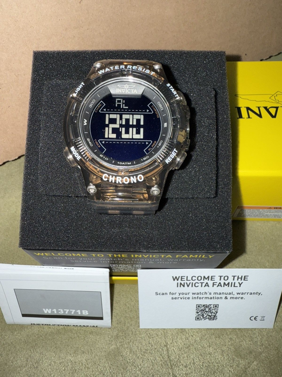 Invicta Invicta Racing “Burnout” Mens Translucent Digital Watch, NEW Size ONE SIZE - 8 Thumbnail