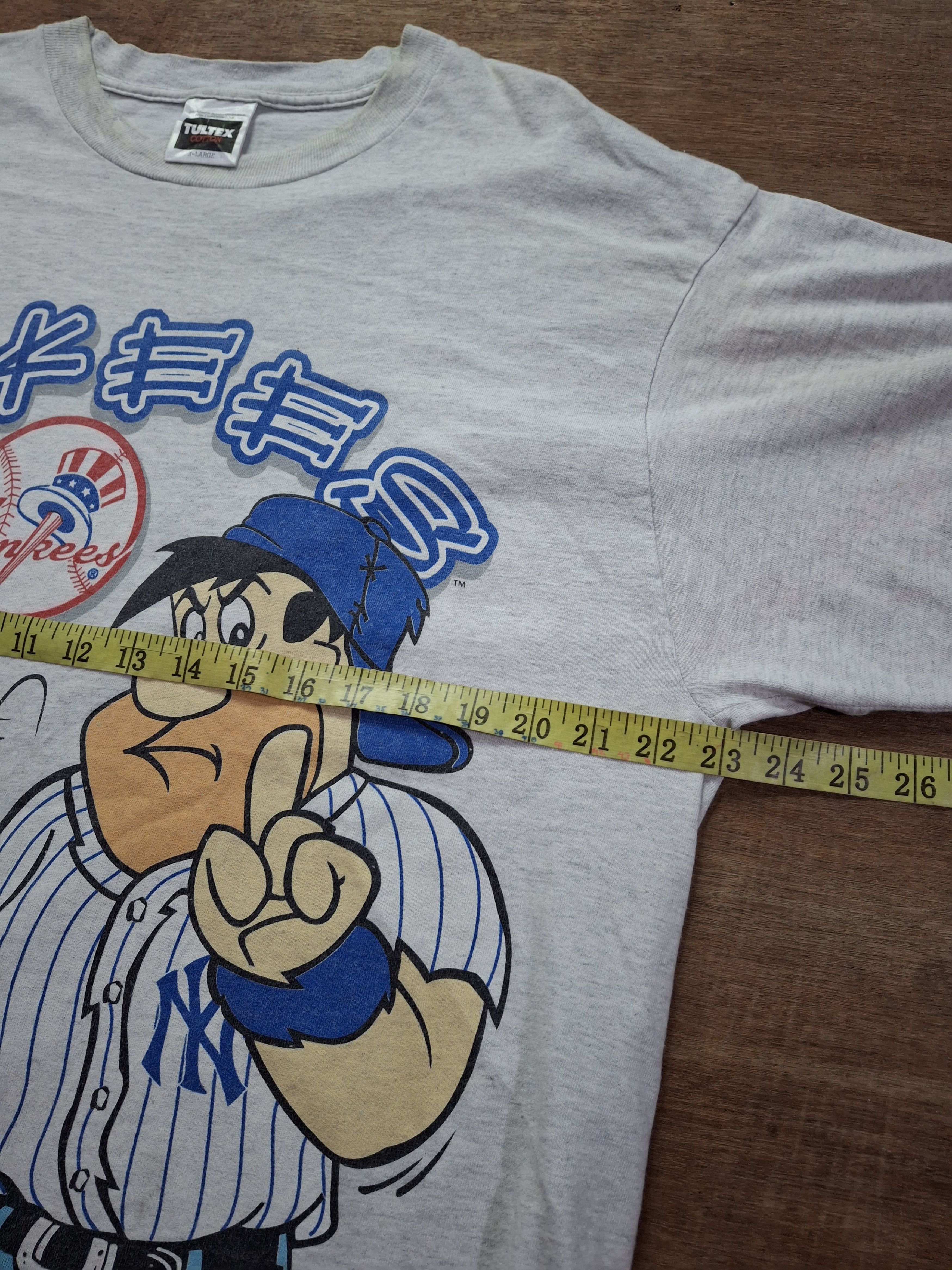 Vintage Vintage 1994 new york yankees X the flintstones tee Size US XL / EU 56 / 4 - 5 Thumbnail