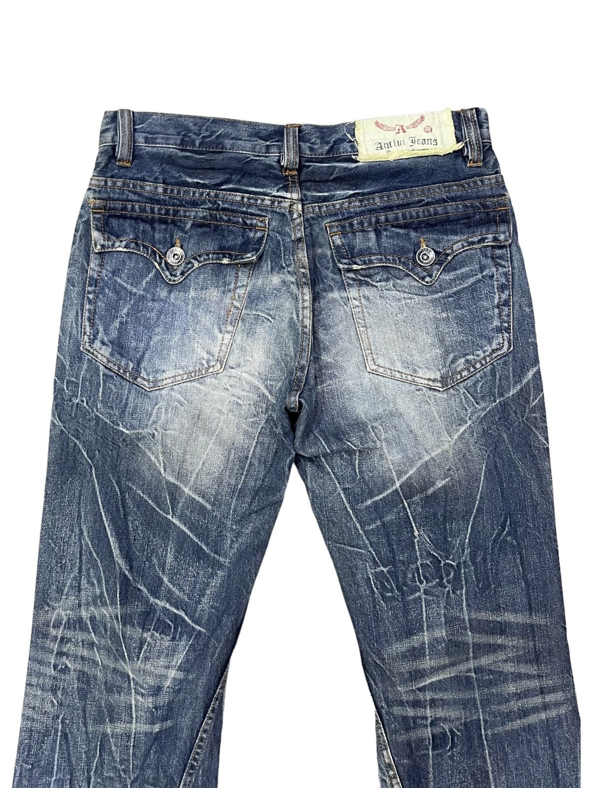 Vintage 🔥FYE💥ANTFUI PREMIUM LUXURY Distressed Punk Whiskered Flare Size US 31 - 9 Thumbnail