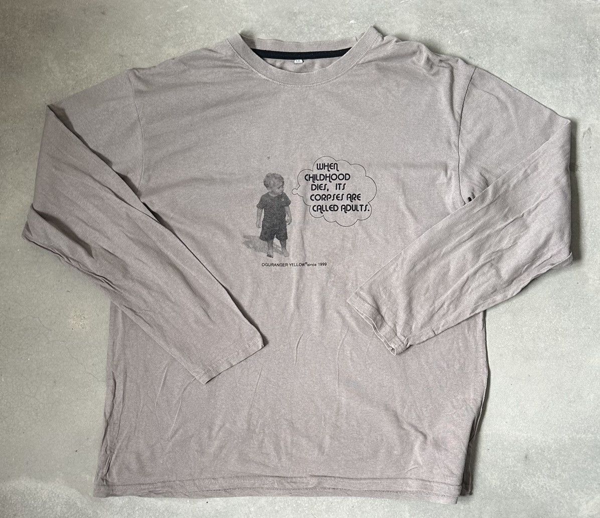 Vintage VINTAGE OGURANGER YELLOW TEE Size US L / EU 52-54 / 3 - 1 Thumbnail
