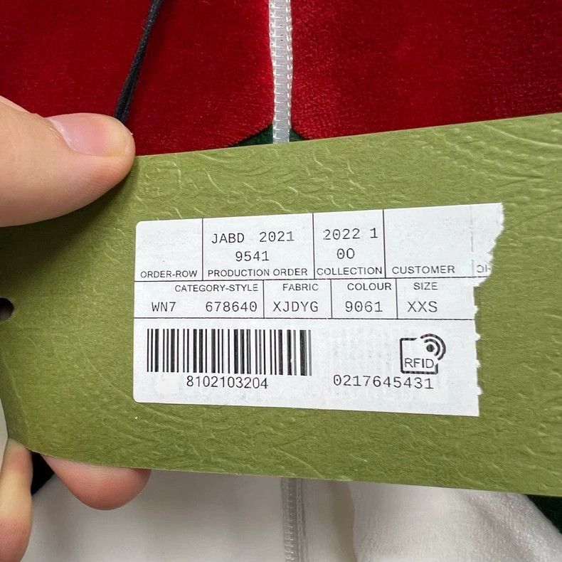 Gucci Gucci Velvet Double G Stripe Zip Jacket-2508 Size US XXS / EU 40 - 4 Thumbnail