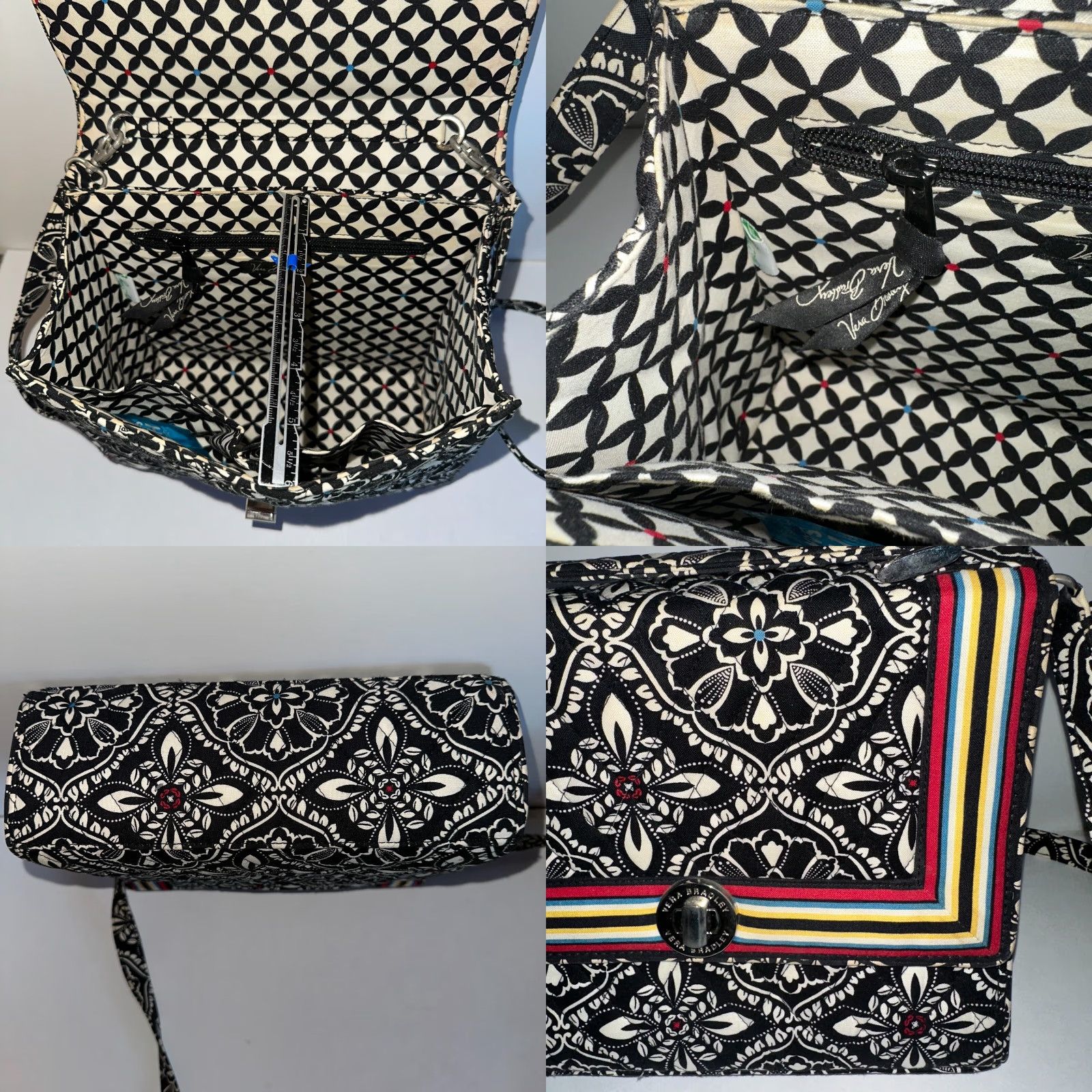 Vera Bradley Vera Bradley Barcelona Julia Bag Turn Lock Convertible Crossbody Retired Mens? Size ONE SIZE - 8 Thumbnail