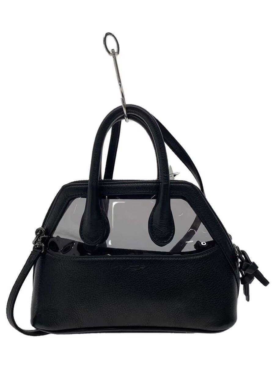 Clear Window Leather Shoulder Hand Bag