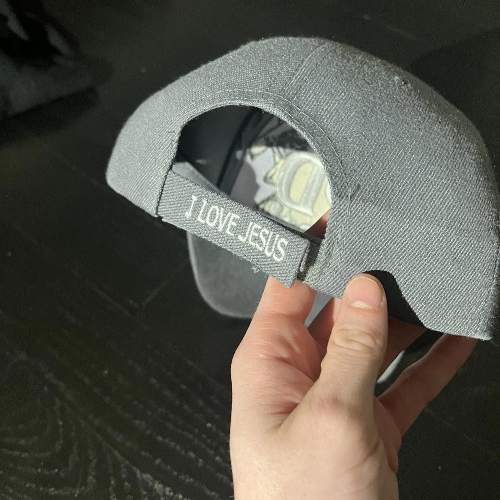 Vintage Vintage Grey God is Great “I Love Jesus” Hat Size ONE SIZE - 2 Thumbnail