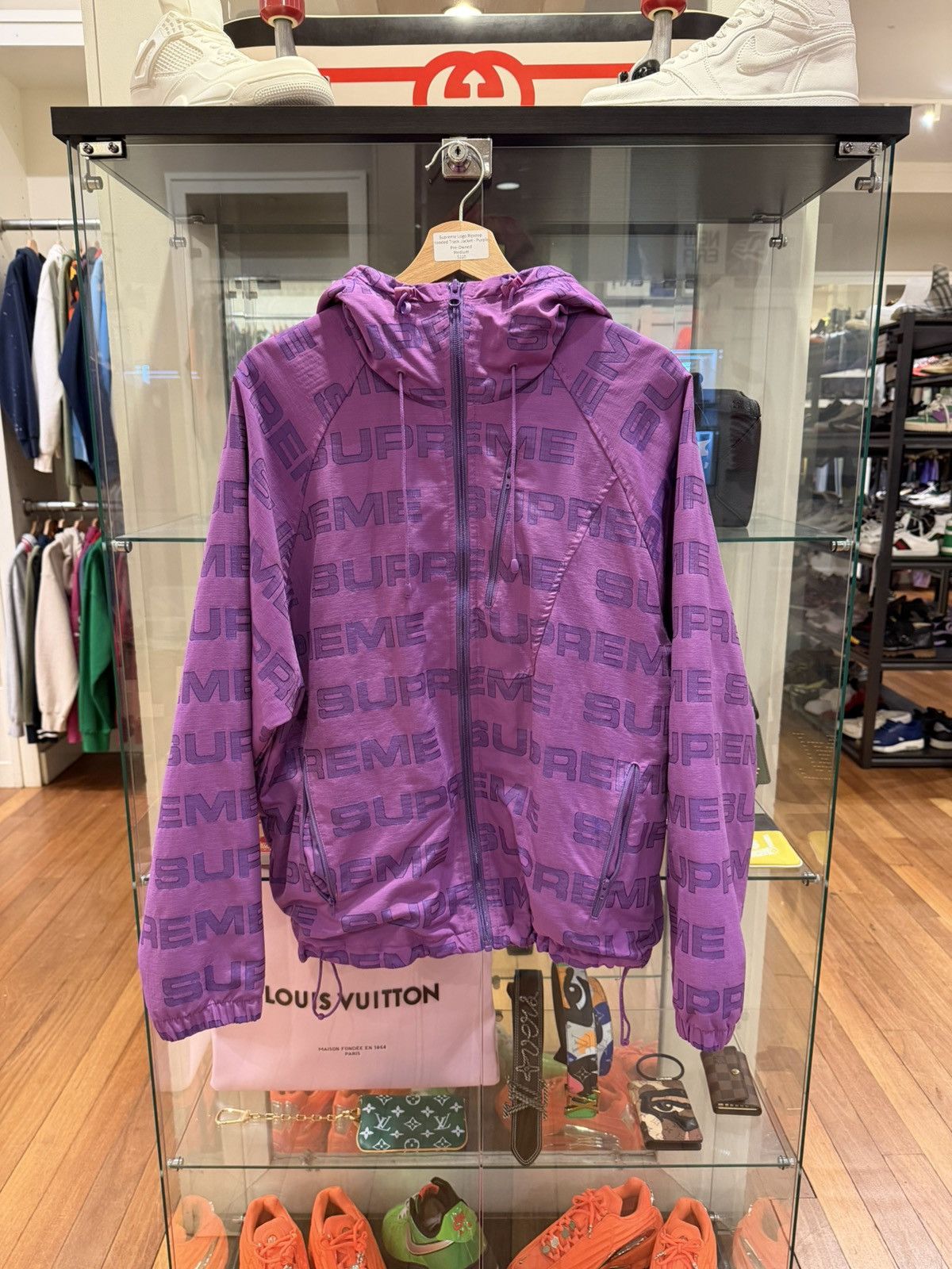 Supreme Supreme Logo Ripstop Purple Track Jacket Size US M / EU 48-50 / 2 - 2 Thumbnail